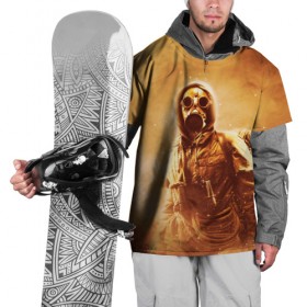 Накидка на куртку 3D с принтом Апокалипсис в Тюмени, 100% полиэстер |  | Тематика изображения на принте: апокалипсис | конец света | противогаз | солдат | ядерное оружие