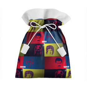 Подарочный 3D мешок с принтом Queen в Тюмени, 100% полиэстер | Размер: 29*39 см | Тематика изображения на принте: queen | брайан мэи | британская | группа | джон дикон | королева | роджер тейлор | рок | фредди меркьюри