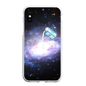 Чехол для iPhone XS Max матовый с принтом Milky Way в Тюмени, Силикон | Область печати: задняя сторона чехла, без боковых панелей | cosmos | milk | nasa | space | космос | млечный путь | молоко