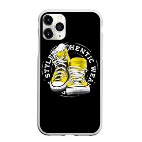 Чехол для iPhone 11 Pro матовый с принтом Sporty style sneakers в Тюмени, Силикон |  | sport | streng | бег | белый | графика | жёлтый | искусство | картинка | кеды | крутой | лучший | мода | молодежная | надпись | обувь | путешествие | рисунок | сила | скорость | спорт | спортивная | стиль