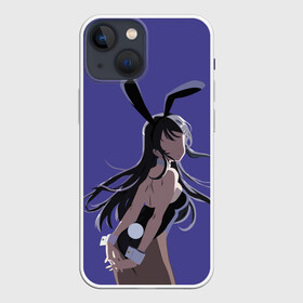 Чехол для iPhone 13 mini с принтом Маи Сакурадзима | Mai Sakurajima | Bunny girl senpai в Тюмени,  |  | anime | rascal does not dream of bunny girl senpai | seishun buta yarou wa bunny girl senpai | аниме | сакурадзима май | сакута | этот глупый свин не понимает мечту девочки зайки