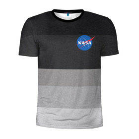 Мужская футболка 3D спортивная с принтом NASA в Тюмени, 100% полиэстер с улучшенными характеристиками | приталенный силуэт, круглая горловина, широкие плечи, сужается к линии бедра | nasa | space x | spacex | астронавт | астронавтика | вселенная | галактика | космонавт | космонавтика | космос | луна | марс | наса
