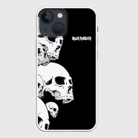 Чехол для iPhone 13 mini с принтом IRON MAIDEN | АЙРОН МАЙДЕН в Тюмени,  |  | бас | британия | брюс дикинсон | гитара | группа | дева | железная | метал | нико макбрэйн | рок | стив харрис | хеви | яник герс