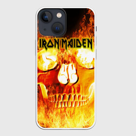 Чехол для iPhone 13 mini с принтом Iron Maiden в Тюмени,  |  | бас | британия | брюс дикинсон | гитара | группа | дева | железная | метал | нико макбрэйн | рок | стив харрис | хеви | яник герс
