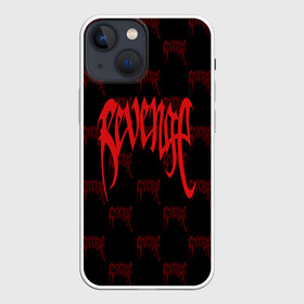 Чехол для iPhone 13 mini с принтом REVENGE XXX в Тюмени,  |  | Тематика изображения на принте: bad | dead | death | rap | revenge | rip | usa | xxxtentacion | зарубежный реп | ревендж | реп