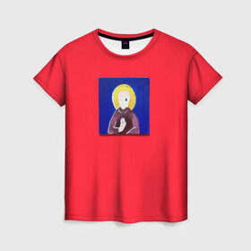 Женская футболка 3D с принтом Монеточка - раскраски в Тюмени, 100% полиэфир ( синтетическое хлопкоподобное полотно) | прямой крой, круглый вырез горловины, длина до линии бедер | альбом | лиза | монеточка | музыка | нет монет | раскраски | ушла к реалисту | юность