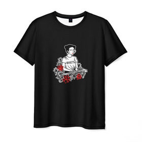 Мужская футболка 3D с принтом Монеточка - Юность в Тюмени, 100% полиэфир | прямой крой, круглый вырез горловины, длина до линии бедер | альбом | лиза | монеточка | музыка | нет монет | раскраски | ушла к реалисту | юность
