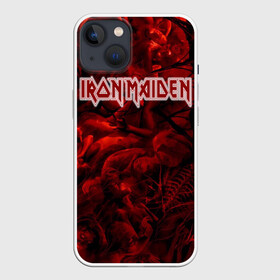 Чехол для iPhone 13 с принтом Iron Maiden в Тюмени,  |  | бас | британия | брюс дикинсон | гитара | группа | дева | железная | метал | нико макбрэйн | рок | стив харрис | хеви | яник герс