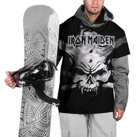 Накидка на куртку 3D с принтом Iron Maiden в Тюмени, 100% полиэстер |  | бас | британия | брюс дикинсон | гитара | группа | дева | железная | метал | нико макбрэйн | рок | стив харрис | хеви | яник герс