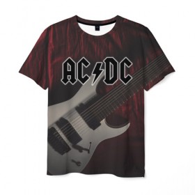 Мужская футболка 3D с принтом AC/DC в Тюмени, 100% полиэфир | прямой крой, круглый вырез горловины, длина до линии бедер | австралийская | ангус янг | блюз | группа | малькольм янг | рок | рок н ролл | стиви янг | хард