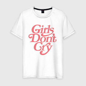 Мужская футболка хлопок с принтом Girls don`t cry в Тюмени, 100% хлопок | прямой крой, круглый вырез горловины, длина до линии бедер, слегка спущенное плечо. | Тематика изображения на принте: gdc | девочки не плачут | мода | феминизм