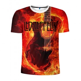 Мужская футболка 3D спортивная с принтом Led Zeppelin в Тюмени, 100% полиэстер с улучшенными характеристиками | приталенный силуэт, круглая горловина, широкие плечи, сужается к линии бедра | блюз рок | британская | группа | джимми пейдж | джон пол джонс | роберт плант | рок | фолк рок | хард рок | хеви метал