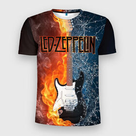 Мужская футболка 3D спортивная с принтом Led Zeppelin в Тюмени, 100% полиэстер с улучшенными характеристиками | приталенный силуэт, круглая горловина, широкие плечи, сужается к линии бедра | блюз рок | британская | группа | джимми пейдж | джон пол джонс | роберт плант | рок | фолк рок | хард рок | хеви метал