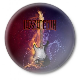 Значок с принтом Led Zeppelin в Тюмени,  металл | круглая форма, металлическая застежка в виде булавки | блюз рок | британская | группа | джимми пейдж | джон пол джонс | роберт плант | рок | фолк рок | хард рок | хеви метал