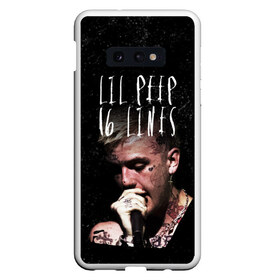 Чехол для Samsung S10E с принтом LIL PEEP - 16 Lines в Тюмени, Силикон | Область печати: задняя сторона чехла, без боковых панелей | Тематика изображения на принте: 16 lines | beautiful | broken | daddy | dead | exclusive | heart | life | lil | lilpeep | music | peep | pump | rap | rip | tattoo | густав | лил | лилпип | мертв | память | пип | рип | рэп | рэпер | сердечко | сердце | тату | умер