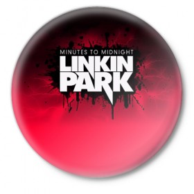 Значок с принтом Linkin Park в Тюмени,  металл | круглая форма, металлическая застежка в виде булавки | американская | группа | линкин | майк шинода | метал | музыка | ню | парк | поп | рок | рэп | феникс фаррелл | честер беннингтон | электроник