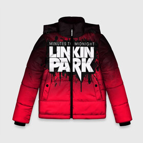 Зимняя куртка для мальчиков 3D с принтом Linkin Park в Тюмени, ткань верха — 100% полиэстер; подклад — 100% полиэстер, утеплитель — 100% полиэстер | длина ниже бедра, удлиненная спинка, воротник стойка и отстегивающийся капюшон. Есть боковые карманы с листочкой на кнопках, утяжки по низу изделия и внутренний карман на молнии. 

Предусмотрены светоотражающий принт на спинке, радужный светоотражающий элемент на пуллере молнии и на резинке для утяжки | американская | группа | линкин | майк шинода | метал | музыка | ню | парк | поп | рок | рэп | феникс фаррелл | честер беннингтон | электроник