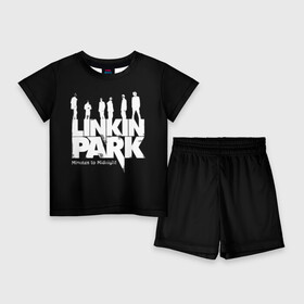 Детский костюм с шортами 3D с принтом LINKIN PARK  ЛИНКИН ПАРК в Тюмени,  |  | Тематика изображения на принте: американская | группа | линкин | майк шинода | метал | музыка | ню | парк | поп | рок | рэп | феникс фаррелл | честер беннингтон | электроник