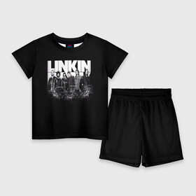Детский костюм с шортами 3D с принтом Linkin Park в Тюмени,  |  | Тематика изображения на принте: американская | группа | линкин | майк шинода | метал | музыка | ню | парк | поп | рок | рэп | феникс фаррелл | честер беннингтон | электроник