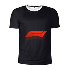 Мужская футболка 3D спортивная с принтом Formula 1 Logo в Тюмени, 100% полиэстер с улучшенными характеристиками | приталенный силуэт, круглая горловина, широкие плечи, сужается к линии бедра | formula | лого | формула