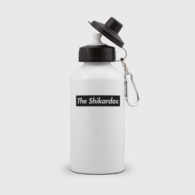 Бутылка спортивная с принтом The Shikardos в Тюмени, металл | емкость — 500 мл, в комплекте две пластиковые крышки и карабин для крепления | бест | заебест | замечательно | клёво | супер | шикардос | шикарно