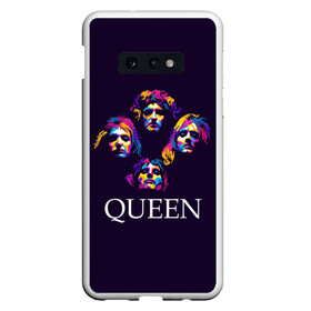 Чехол для Samsung S10E с принтом Queen в Тюмени, Силикон | Область печати: задняя сторона чехла, без боковых панелей | queen | брайан мэи | британская | группа | джон дикон | королева | роджер тейлор | рок | фредди меркьюри