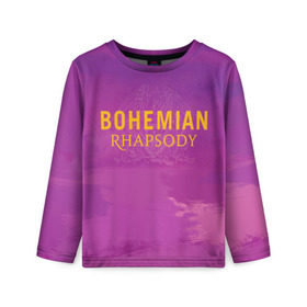Детский лонгслив 3D с принтом Queen Bohemian Rhapsody в Тюмени, 100% полиэстер | длинные рукава, круглый вырез горловины, полуприлегающий силуэт
 | Тематика изображения на принте: queen | богемская рапсодия | брайан мэи | британская | группа | королева | роджер тейлор | рок | фредди меркьюри