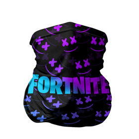 Бандана-труба 3D с принтом FORTNITE x MARSHMELLO в Тюмени, 100% полиэстер, ткань с особыми свойствами — Activecool | плотность 150‒180 г/м2; хорошо тянется, но сохраняет форму | 2019 | armor | armour | cybersport | esport | fortnite | game | llama | logo | броня | игра | киберспорт | лама | фиолетовый | фирменные цвета | фортнайт