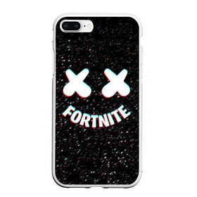 Чехол для iPhone 7Plus/8 Plus матовый с принтом FORTNITE x MARSHMELLO в Тюмени, Силикон | Область печати: задняя сторона чехла, без боковых панелей | 2019 | armor | armour | cybersport | dj | esport | fortnite | galaxy | game | llama | logo | marshmello | space | usa | америка | броня | галакт | игра | киберспорт | клубная музыка | лама | маршмелло |