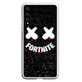 Чехол для Honor 20 с принтом FORTNITE x MARSHMELLO в Тюмени, Силикон | Область печати: задняя сторона чехла, без боковых панелей | 2019 | armor | armour | cybersport | dj | esport | fortnite | galaxy | game | llama | logo | marshmello | space | usa | америка | броня | галакт | игра | киберспорт | клубная музыка | лама | маршмелло |