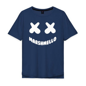 Мужская футболка хлопок Oversize с принтом MARSHMELLO в Тюмени, 100% хлопок | свободный крой, круглый ворот, “спинка” длиннее передней части | 