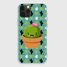 Чехол для iPhone 12 Pro Max с принтом Милый няшный кактус в Тюмени, Силикон |  | веселый кактус | зеленый | иголки | кактусы | колючий | летний | лето | милый | настроение | няшный | прикольный | радостный | счастье | цветок | цветы | эмоции