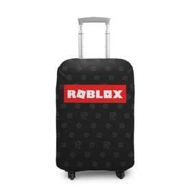 Чехол для чемодана 3D с принтом ROBLOX в Тюмени, 86% полиэфир, 14% спандекс | двустороннее нанесение принта, прорези для ручек и колес | game | gamer | logo | minecraft | roblox | simulator | игра | конструктор | лого | симулятор | строительство | фигура