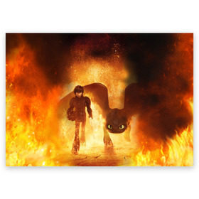 Поздравительная открытка с принтом Как приручить дракона в Тюмени, 100% бумага | плотность бумаги 280 г/м2, матовая, на обратной стороне линовка и место для марки
 | 2019 | 3 | dragon | fire | how to train | night fury | toothless | беззубик | дракон | дракона | как приручить | новый | ночная фурия | огонь | пламя | постер | три