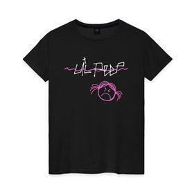 Женская футболка хлопок с принтом ANGRY GIRL в Тюмени, 100% хлопок | прямой крой, круглый вырез горловины, длина до линии бедер, слегка спущенное плечо | Тематика изображения на принте: gustav | lo fi | runaway | густав | лил | пип | пост эмо | реп | хип хоп | эмо рэп