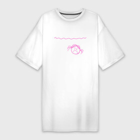 Платье-футболка хлопок с принтом ANGRY GIRL в Тюмени,  |  | gustav | lo fi | runaway | густав | лил | пип | пост эмо | реп | хип хоп | эмо рэп