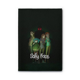 Обложка для автодокументов с принтом Sally Face в Тюмени, натуральная кожа |  размер 19,9*13 см; внутри 4 больших “конверта” для документов и один маленький отдел — туда идеально встанут права | blue | diane | face | fisher | gizmo | henry | johnson | killer | larry | sally | генри | гизмо | джонсон | диана | ларри | лицо | салли | фейс | фишер