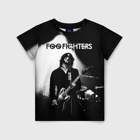 Детская футболка 3D с принтом Foo Fighters в Тюмени, 100% гипоаллергенный полиэфир | прямой крой, круглый вырез горловины, длина до линии бедер, чуть спущенное плечо, ткань немного тянется | foo fighters | nirvana | альтернативный рок | группы | дейв грол | музыка | постгранж | рок | хард рок