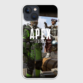 Чехол для iPhone 13 с принтом APEX LEGENDS в Тюмени,  |  | apex | legend | legends | titanfall | апекс | бангалор | бладхаунд | верхушки | гибралтар | каустик | лайфлайн | легенда | легенды | ледженд | леджендс | мираж | рэйф | титанфол