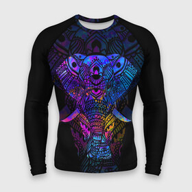 Мужской рашгард 3D с принтом Слон в Тюмени,  |  | african | animal | big | bright | colorful | drawing | ears | elephant | ethnic | fangs | gr | ornament | pattern | trunk | африканский | большой | графика | животное | клыки | орнамент | разноцветный | рисунок | слон | трафарет | узор | уши | фон | хобот