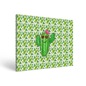 Холст прямоугольный с принтом Позитивный кактус в Тюмени, 100% ПВХ |  | Тематика изображения на принте: веселый кактус | зеленый | иголки | кактусы | колючий | летний | лето | настроение | прикольный | радостный | счастье | цветок | цветы | эмоции