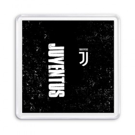 Магнит 55*55 с принтом Juventus в Тюмени, Пластик | Размер: 65*65 мм; Размер печати: 55*55 мм | 