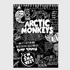 Скетчбук с принтом Arctic Monkeys в Тюмени, 100% бумага
 | 48 листов, плотность листов — 100 г/м2, плотность картонной обложки — 250 г/м2. Листы скреплены сверху удобной пружинной спиралью | arctic monkeys | алекс тёрнер | арктик манкиз | группы | джейми кук | инди | музыка | мэтт хелдерс | ник омэлли | постпанк | рок