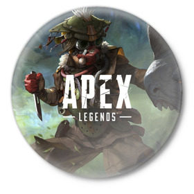 Значок с принтом APEX Legends в Тюмени,  металл | круглая форма, металлическая застежка в виде булавки | 2 | 2019 | 3 | apex | game | legends | titanfall | игра | титанфолл
