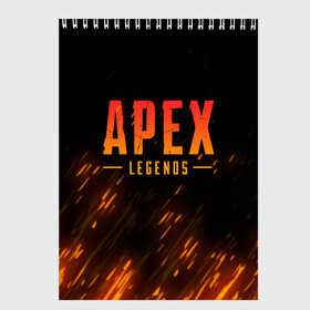 Скетчбук с принтом APEX LEGENDS BATTLE ROYAL в Тюмени, 100% бумага
 | 48 листов, плотность листов — 100 г/м2, плотность картонной обложки — 250 г/м2. Листы скреплены сверху удобной пружинной спиралью | apex | apex legends | battle | battle royal | fire | titanfall | апекс | апекс легендс | батл рояль | битва | война | королевская битва | огонь