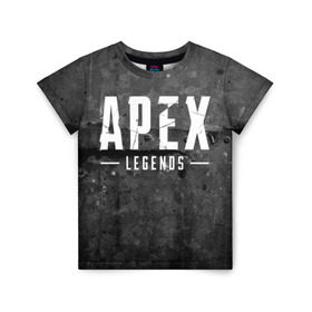 Детская футболка 3D с принтом APEX Legends в Тюмени, 100% гипоаллергенный полиэфир | прямой крой, круглый вырез горловины, длина до линии бедер, чуть спущенное плечо, ткань немного тянется | 2 | 2019 | 3 | apex | game | legends | titanfall | игра | титанфолл