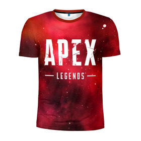 Мужская футболка 3D спортивная с принтом APEX Legends в Тюмени, 100% полиэстер с улучшенными характеристиками | приталенный силуэт, круглая горловина, широкие плечи, сужается к линии бедра | 2 | 2019 | 3 | apex | game | legends | titanfall | игра | титанфолл
