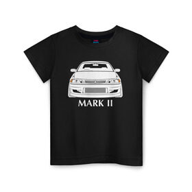 Детская футболка хлопок с принтом Toyota Mark 2 JXZ90 в Тюмени, 100% хлопок | круглый вырез горловины, полуприлегающий силуэт, длина до линии бедер | jzx90 | mark 2 jzx90 | toyota | toyota mark 2 | toyota mark 2 jzx90