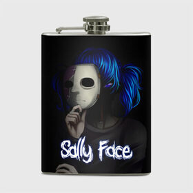 Фляга с принтом Sally Face (9) в Тюмени, металлический корпус | емкость 0,22 л, размер 125 х 94 мм. Виниловая наклейка запечатывается полностью | Тематика изображения на принте: face | fisher | larry johnson | mask | sally | sally face | sally fisher | демоны | духи | маска | призраки | салли | салли фейс | салли фишер | фейс