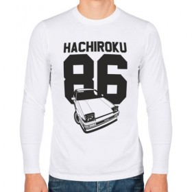 Мужской лонгслив хлопок с принтом Toyota AE86 Hachiroku в Тюмени, 100% хлопок |  | ae86 hachiroku | hachiroku | toyota | toyota ae86 | toyota ae86 hachiroku | хачироку